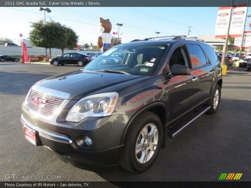 Cyber Gray Metallic / Ebony 2011 GMC Acadia SLE