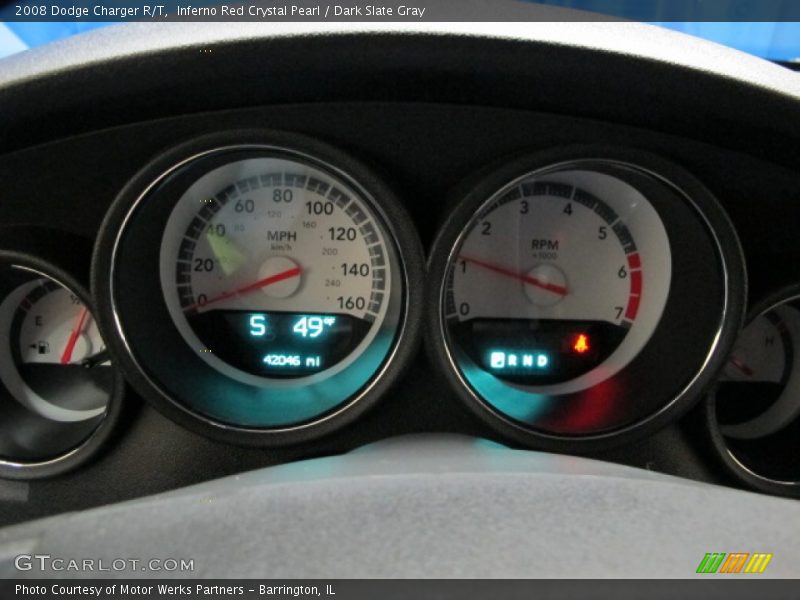Inferno Red Crystal Pearl / Dark Slate Gray 2008 Dodge Charger R/T