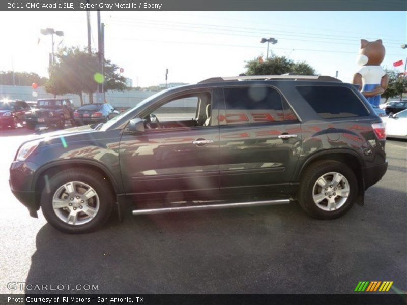 Cyber Gray Metallic / Ebony 2011 GMC Acadia SLE