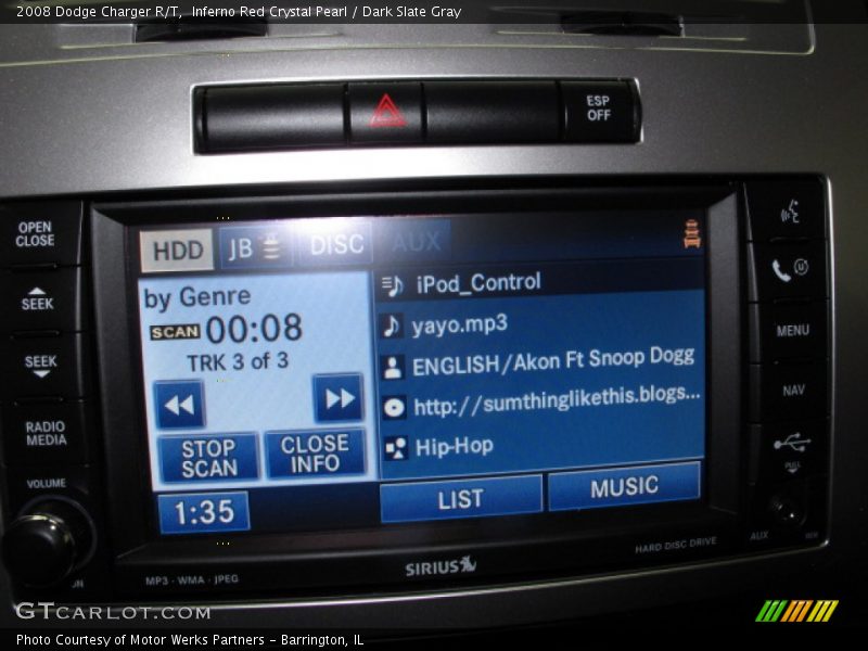 Inferno Red Crystal Pearl / Dark Slate Gray 2008 Dodge Charger R/T