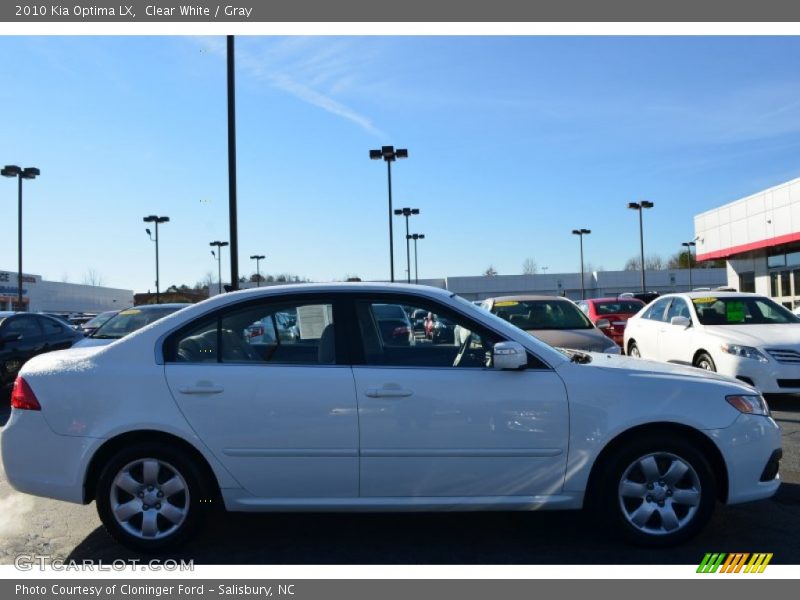 Clear White / Gray 2010 Kia Optima LX