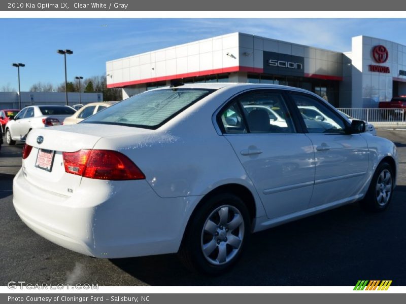 Clear White / Gray 2010 Kia Optima LX