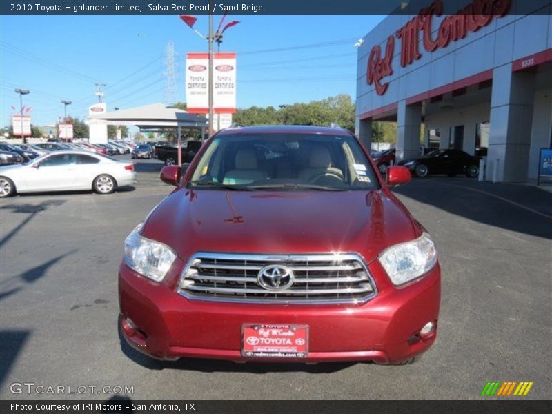 Salsa Red Pearl / Sand Beige 2010 Toyota Highlander Limited