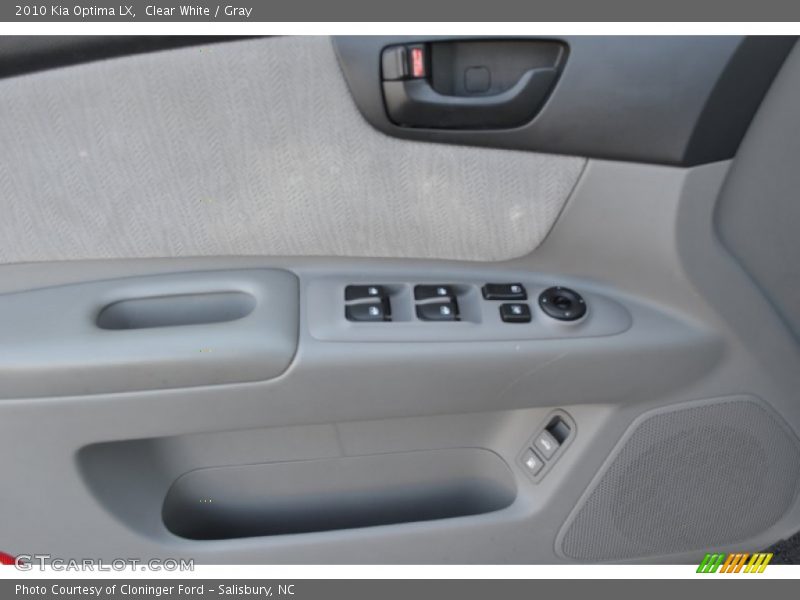 Clear White / Gray 2010 Kia Optima LX