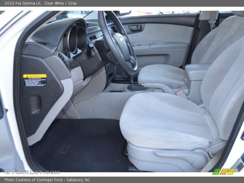 Clear White / Gray 2010 Kia Optima LX