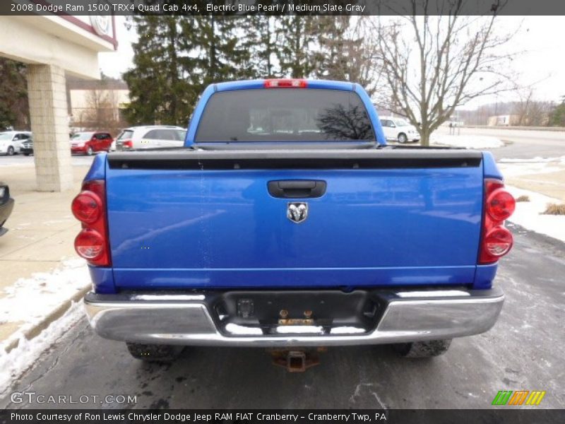 Electric Blue Pearl / Medium Slate Gray 2008 Dodge Ram 1500 TRX4 Quad Cab 4x4