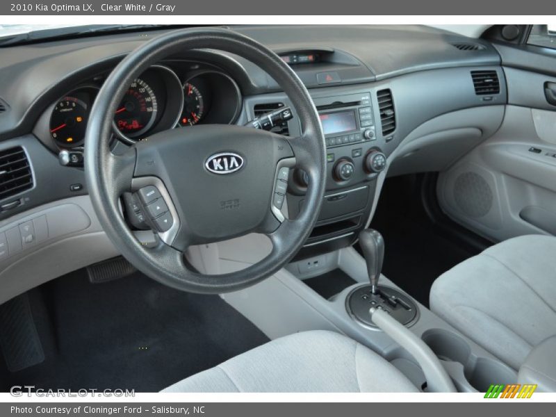 Clear White / Gray 2010 Kia Optima LX