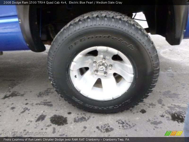 Electric Blue Pearl / Medium Slate Gray 2008 Dodge Ram 1500 TRX4 Quad Cab 4x4