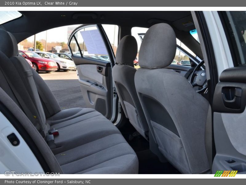 Clear White / Gray 2010 Kia Optima LX