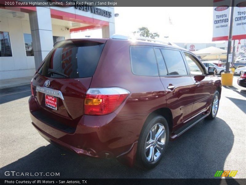 Salsa Red Pearl / Sand Beige 2010 Toyota Highlander Limited