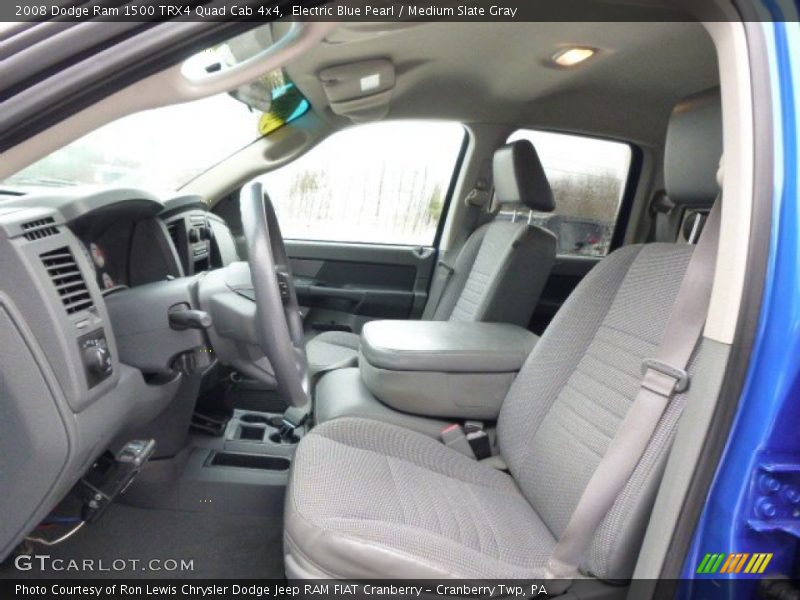 Electric Blue Pearl / Medium Slate Gray 2008 Dodge Ram 1500 TRX4 Quad Cab 4x4