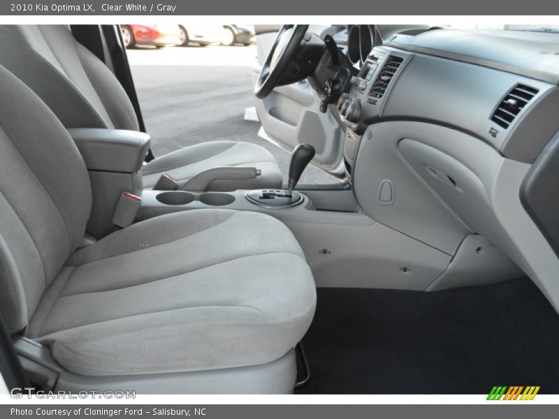 Clear White / Gray 2010 Kia Optima LX