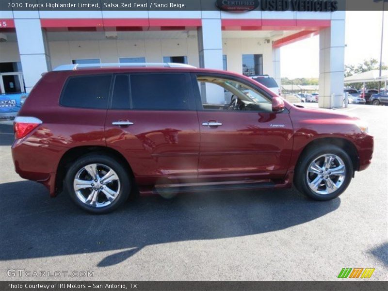 Salsa Red Pearl / Sand Beige 2010 Toyota Highlander Limited