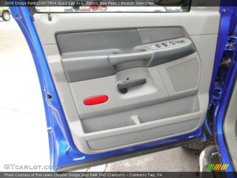 Electric Blue Pearl / Medium Slate Gray 2008 Dodge Ram 1500 TRX4 Quad Cab 4x4