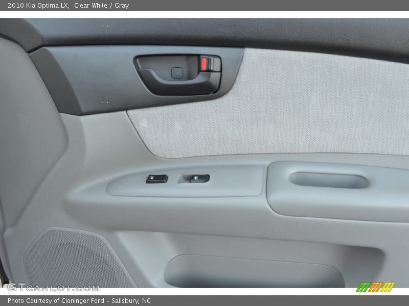 Clear White / Gray 2010 Kia Optima LX