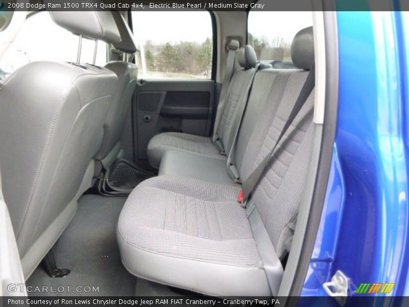 Electric Blue Pearl / Medium Slate Gray 2008 Dodge Ram 1500 TRX4 Quad Cab 4x4