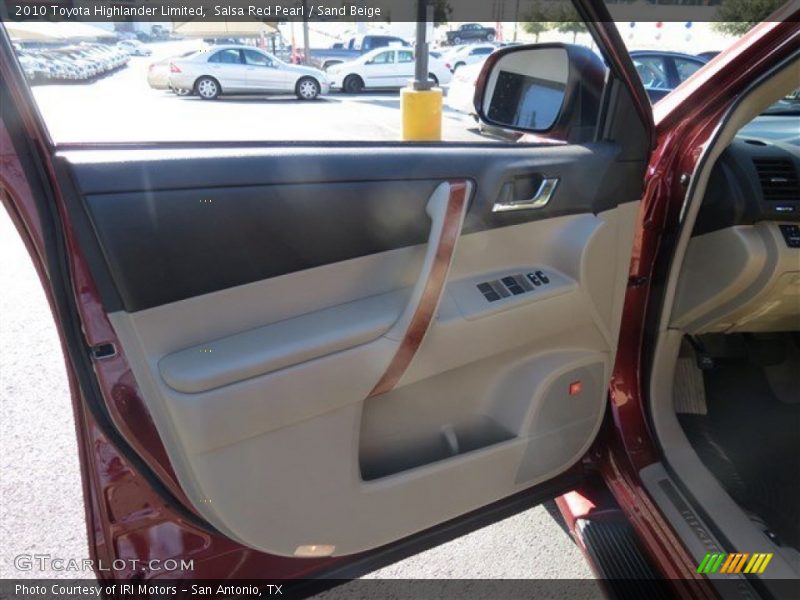 Salsa Red Pearl / Sand Beige 2010 Toyota Highlander Limited