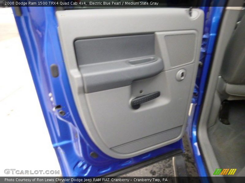 Electric Blue Pearl / Medium Slate Gray 2008 Dodge Ram 1500 TRX4 Quad Cab 4x4