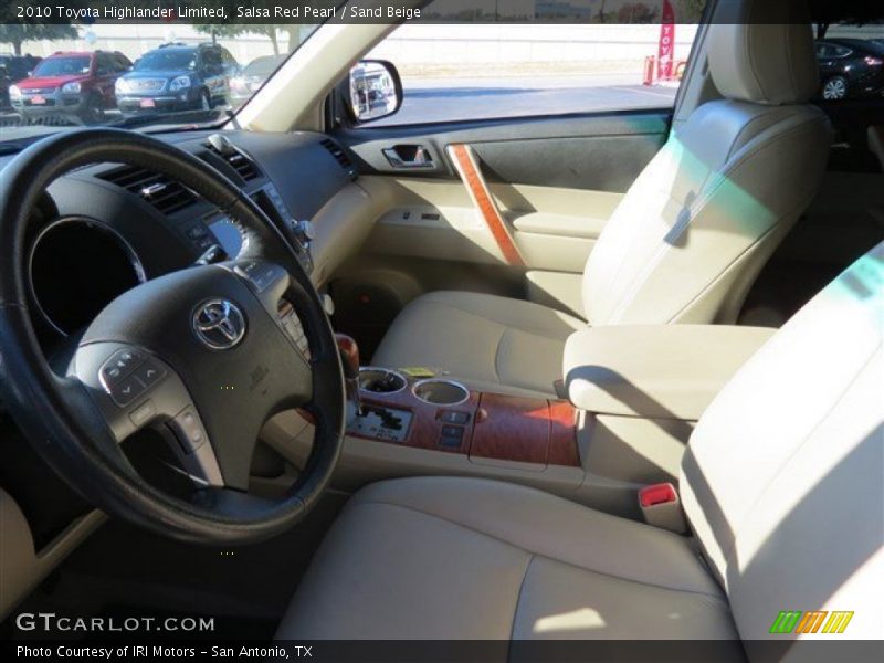 Salsa Red Pearl / Sand Beige 2010 Toyota Highlander Limited
