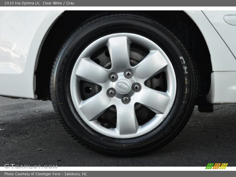 Clear White / Gray 2010 Kia Optima LX