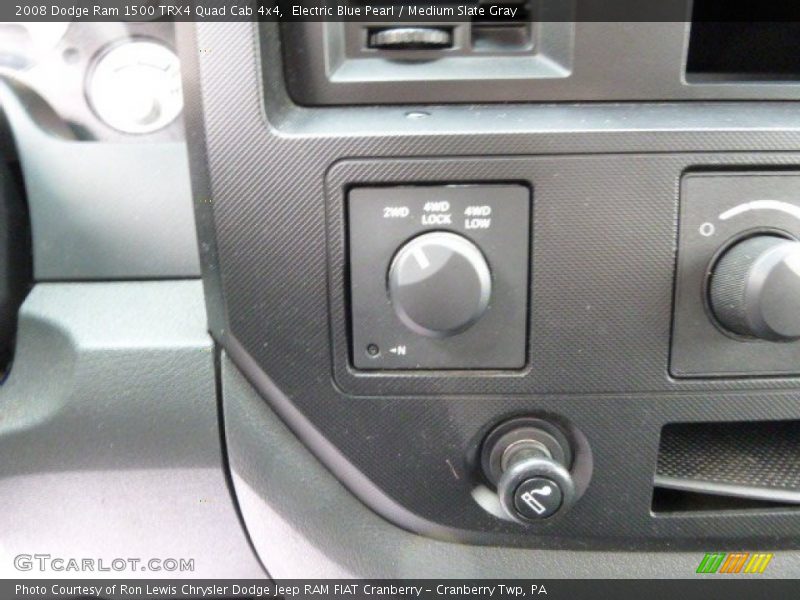 Electric Blue Pearl / Medium Slate Gray 2008 Dodge Ram 1500 TRX4 Quad Cab 4x4