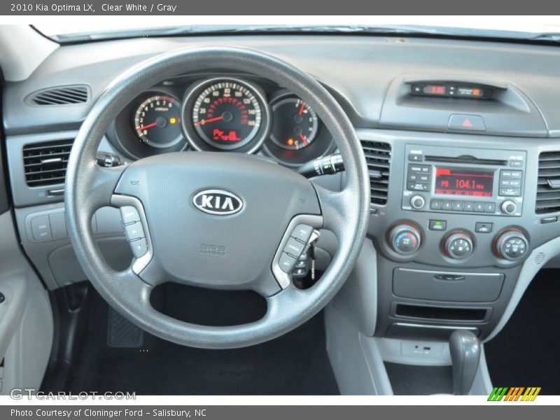 Clear White / Gray 2010 Kia Optima LX