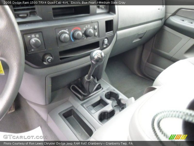 Electric Blue Pearl / Medium Slate Gray 2008 Dodge Ram 1500 TRX4 Quad Cab 4x4