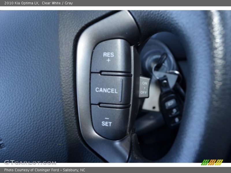 Clear White / Gray 2010 Kia Optima LX