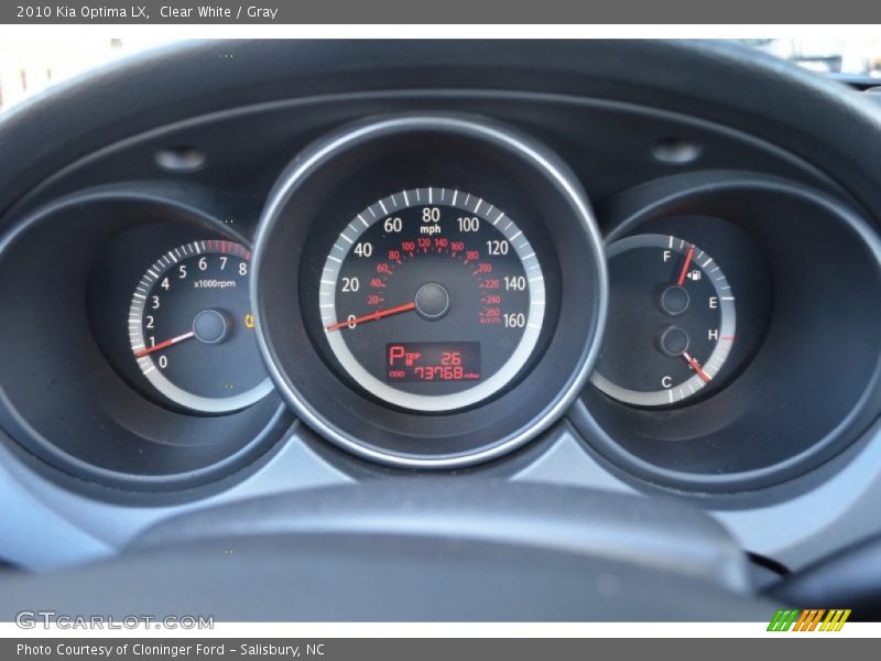 Clear White / Gray 2010 Kia Optima LX