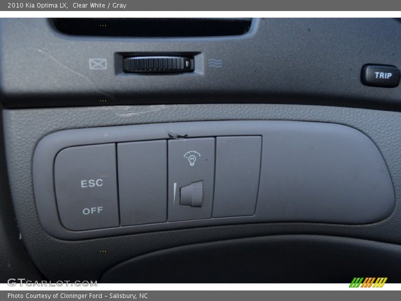 Clear White / Gray 2010 Kia Optima LX