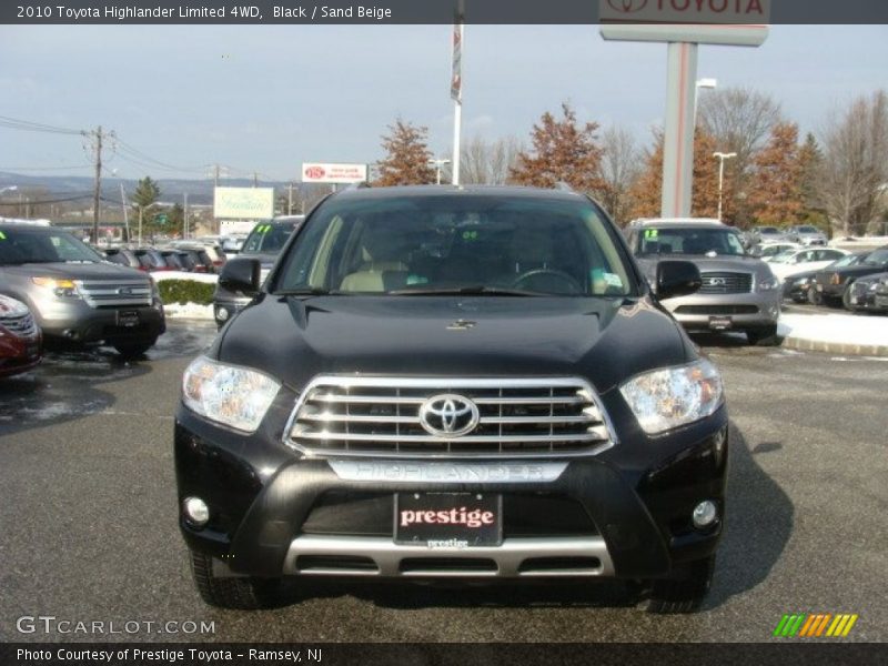 Black / Sand Beige 2010 Toyota Highlander Limited 4WD