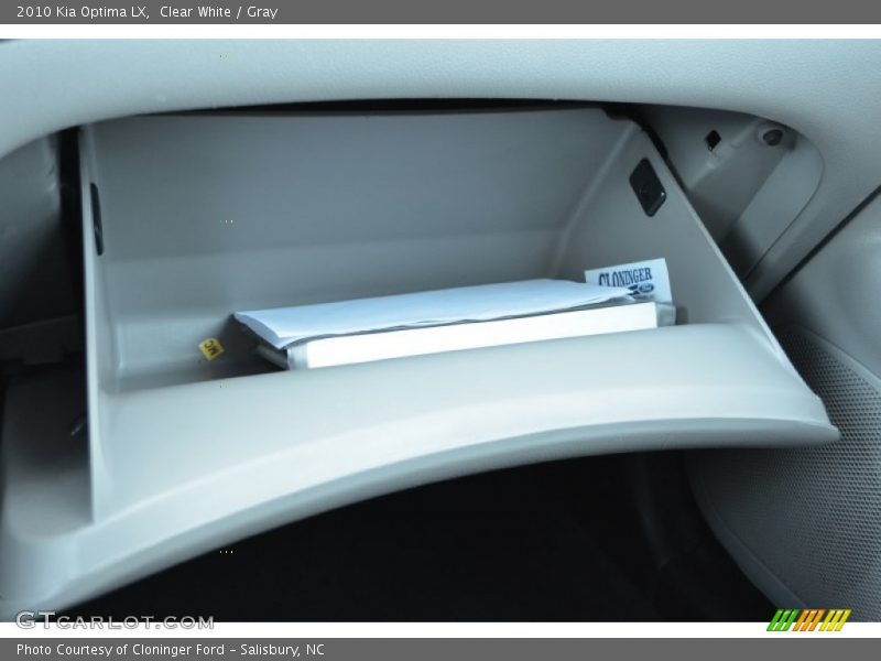 Clear White / Gray 2010 Kia Optima LX