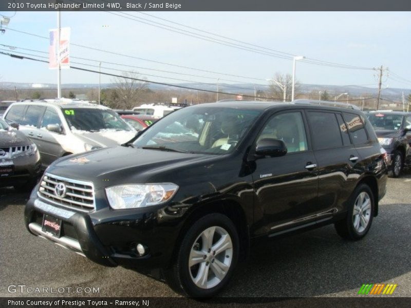 Black / Sand Beige 2010 Toyota Highlander Limited 4WD