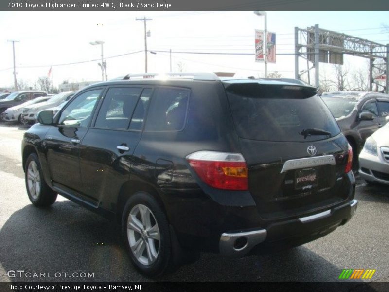 Black / Sand Beige 2010 Toyota Highlander Limited 4WD
