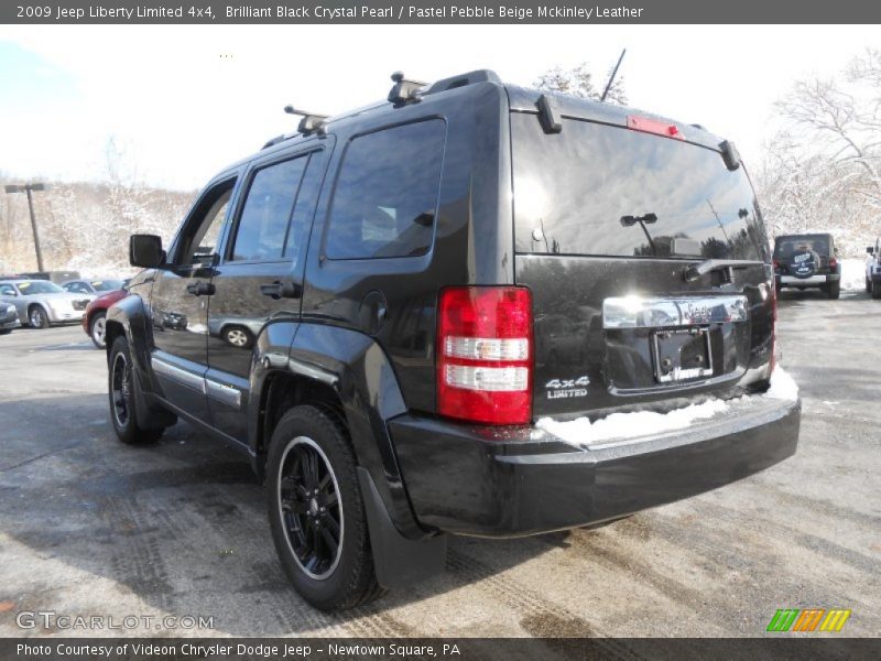 Brilliant Black Crystal Pearl / Pastel Pebble Beige Mckinley Leather 2009 Jeep Liberty Limited 4x4