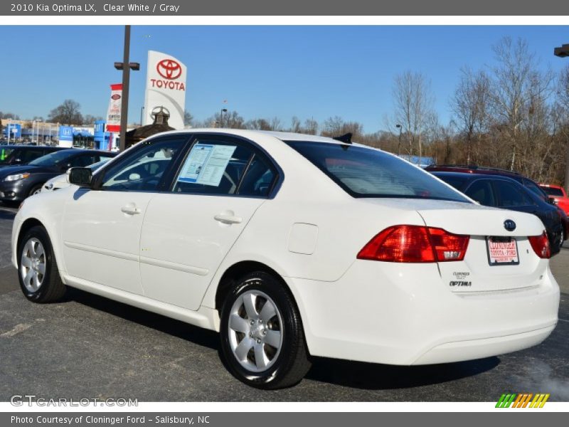 Clear White / Gray 2010 Kia Optima LX