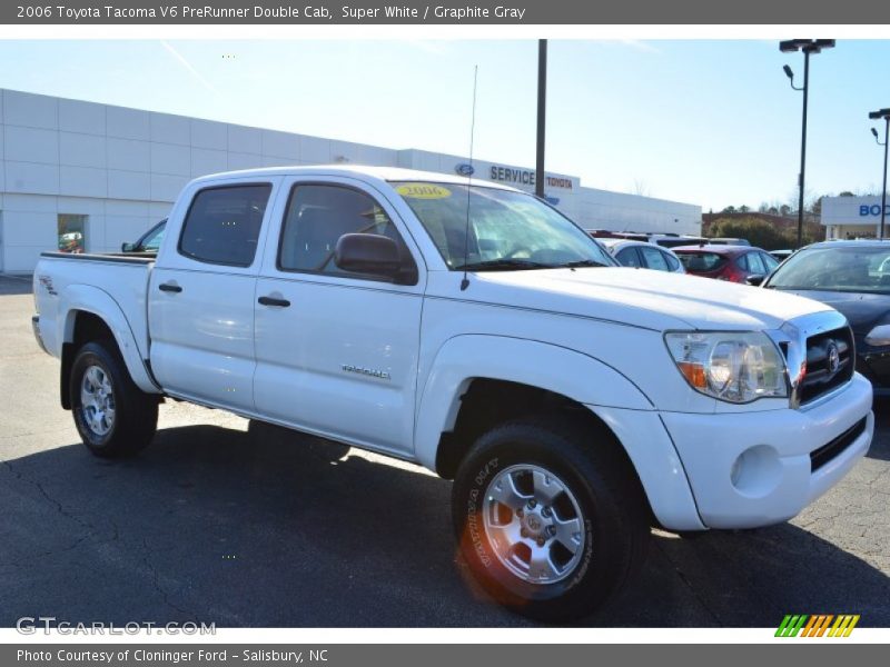 Super White / Graphite Gray 2006 Toyota Tacoma V6 PreRunner Double Cab
