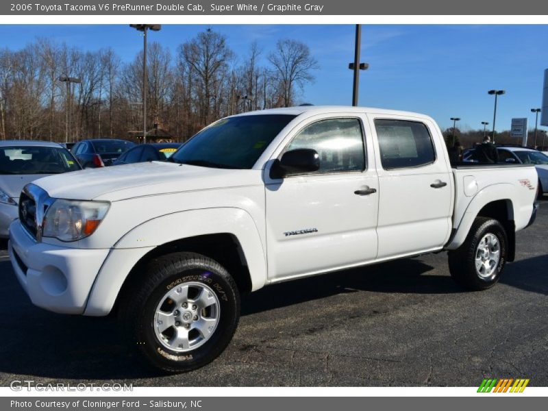 Super White / Graphite Gray 2006 Toyota Tacoma V6 PreRunner Double Cab
