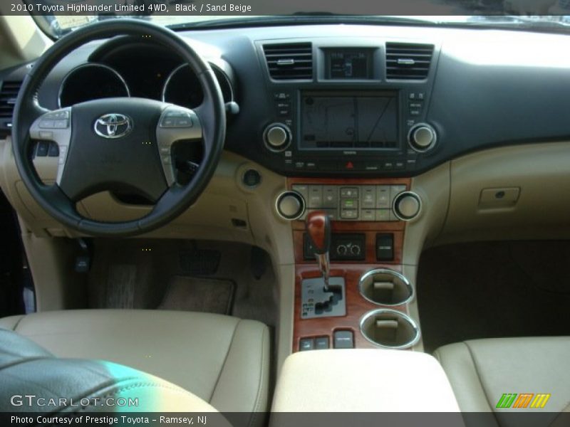 Black / Sand Beige 2010 Toyota Highlander Limited 4WD