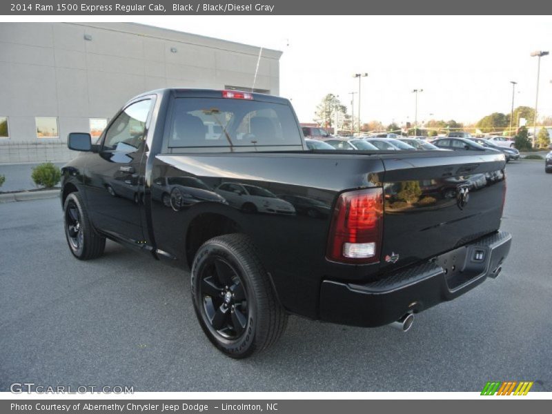 Black / Black/Diesel Gray 2014 Ram 1500 Express Regular Cab