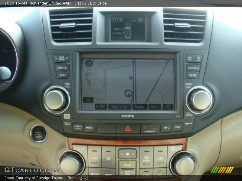Black / Sand Beige 2010 Toyota Highlander Limited 4WD