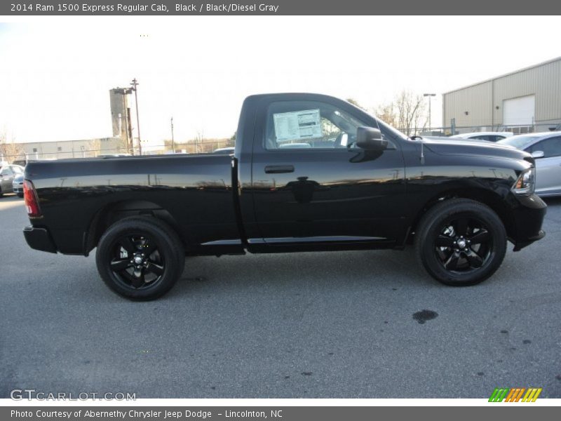 Black / Black/Diesel Gray 2014 Ram 1500 Express Regular Cab