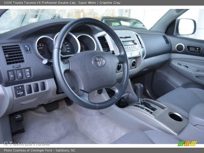 Super White / Graphite Gray 2006 Toyota Tacoma V6 PreRunner Double Cab