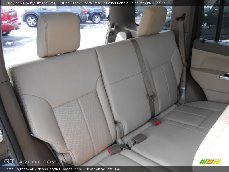 Brilliant Black Crystal Pearl / Pastel Pebble Beige Mckinley Leather 2009 Jeep Liberty Limited 4x4
