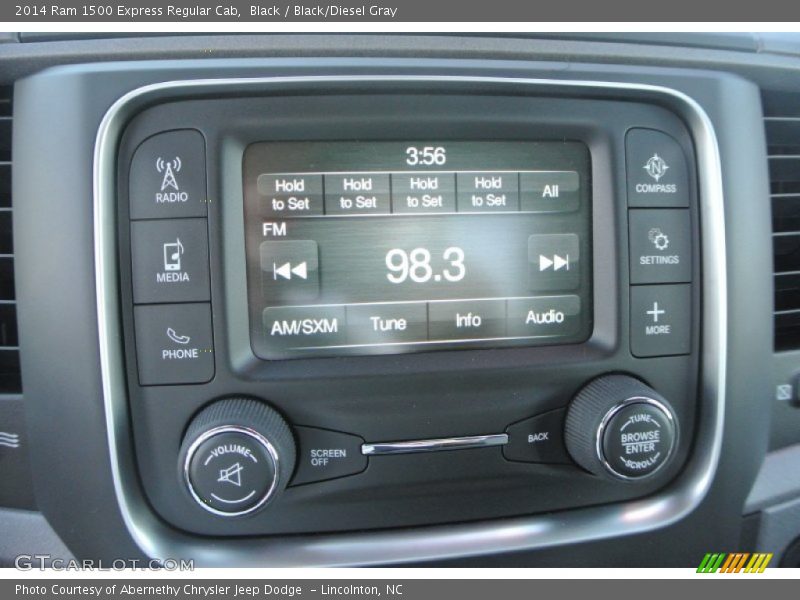 Black / Black/Diesel Gray 2014 Ram 1500 Express Regular Cab