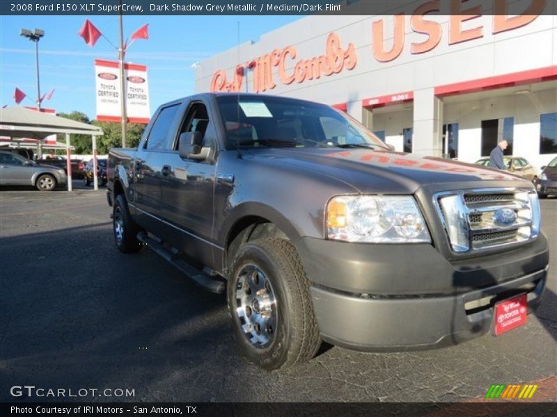Dark Shadow Grey Metallic / Medium/Dark Flint 2008 Ford F150 XLT SuperCrew