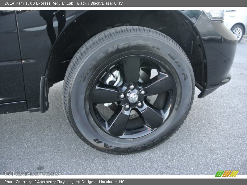 Black / Black/Diesel Gray 2014 Ram 1500 Express Regular Cab