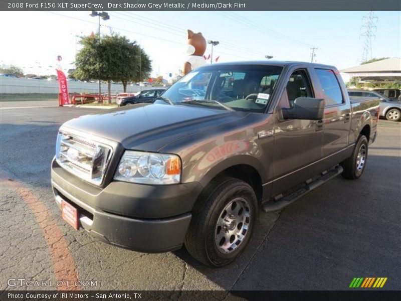 Dark Shadow Grey Metallic / Medium/Dark Flint 2008 Ford F150 XLT SuperCrew