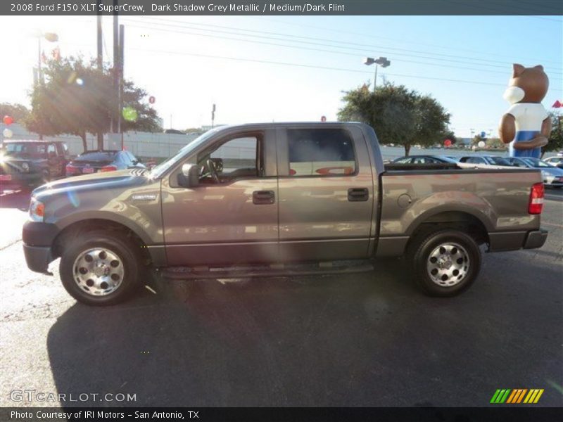 Dark Shadow Grey Metallic / Medium/Dark Flint 2008 Ford F150 XLT SuperCrew