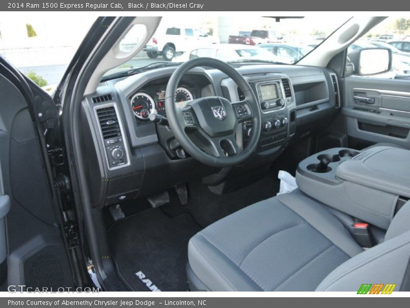 Black / Black/Diesel Gray 2014 Ram 1500 Express Regular Cab